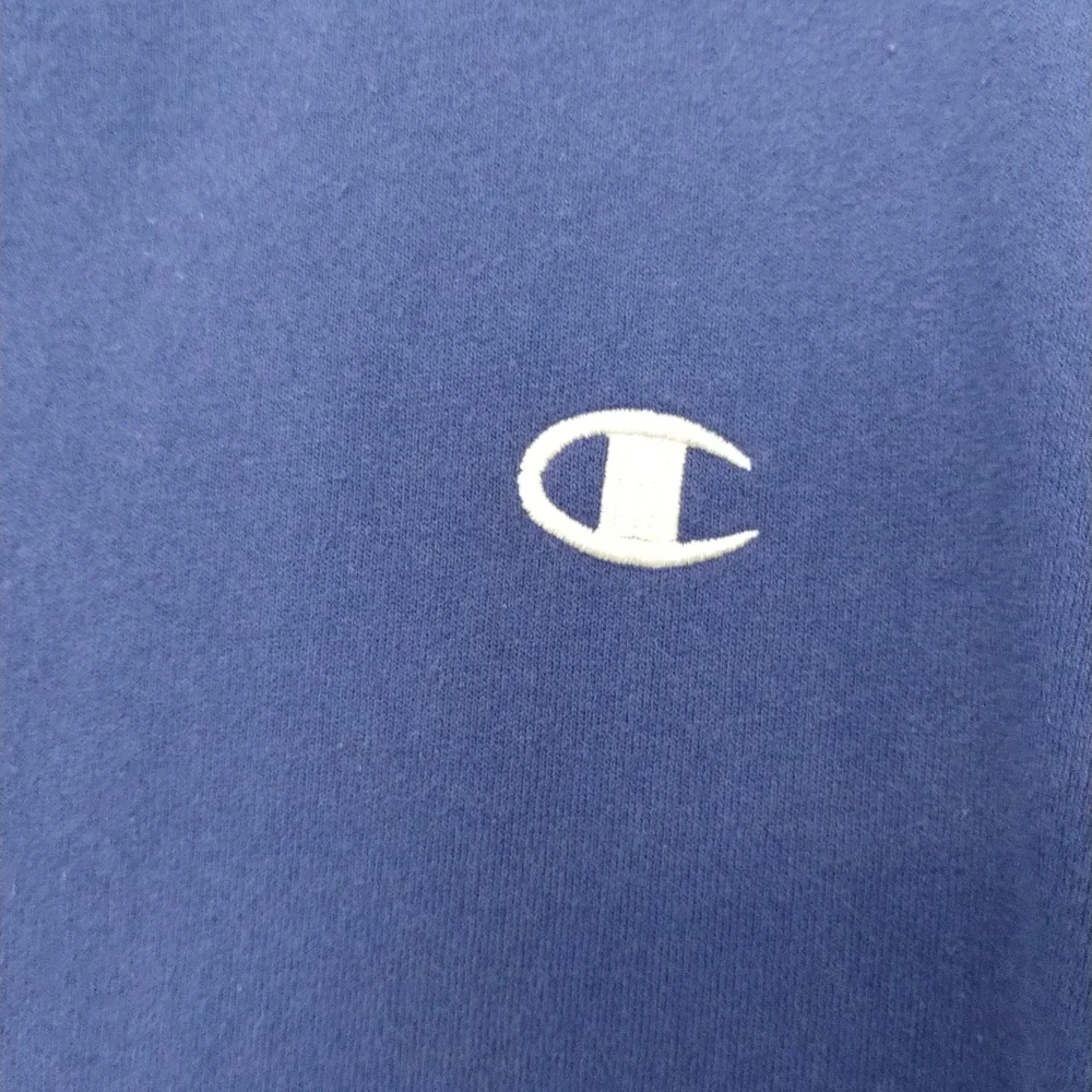 Champion Men's Deep Blue Crewneck Sweater - Picture 5 of 5